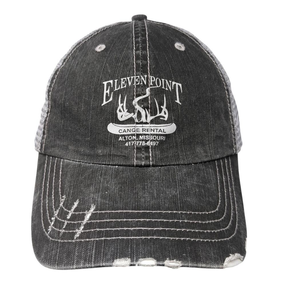 Eleven Point Cange Rental Alton Missouri Trucker Hat Gray One Size Adjustable Ha